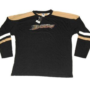Anaheim Mighty Ducks Mens Long Sleeve Shirt sz. XL New Tags Nhl Hockey